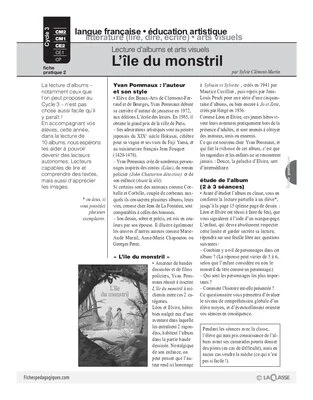 L'île du monstril / Album et arts visuels (2)