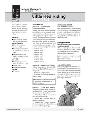 Little red riding hood (2) / L'anglais par le jeu