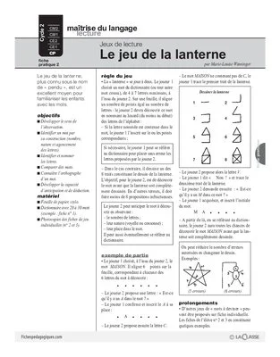 Le jeu de la lanterne