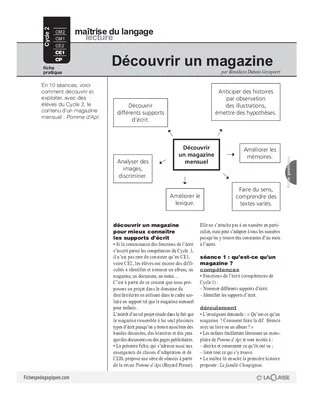 Découvrir un magazine