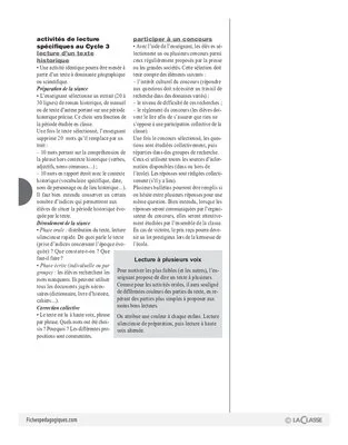 La lecture (2) / Grands domaines d'activités