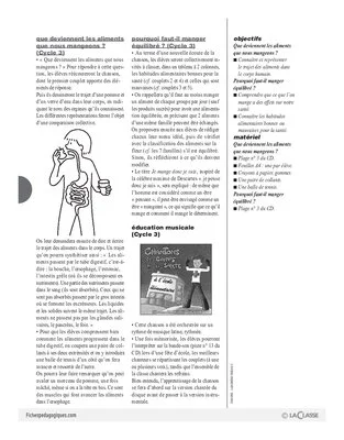 Chantons le corps et la santé (3) / Je mange donc je suis