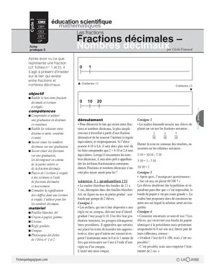 Les fractions (3) / Fractions décimales, nombres décimaux