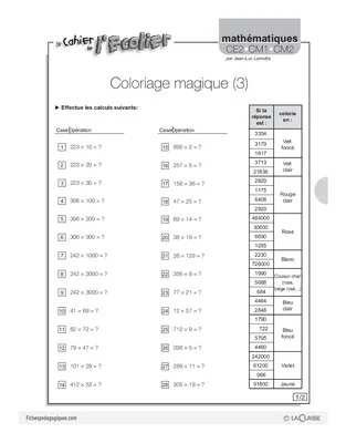 Coloriage magique (3)