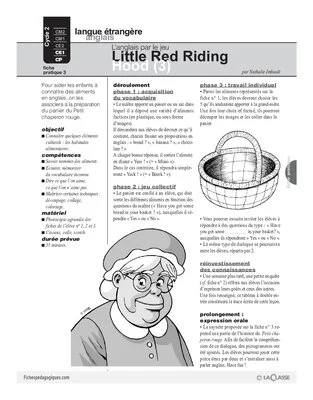 Little red riding hood (3) / L'anglais par le jeu