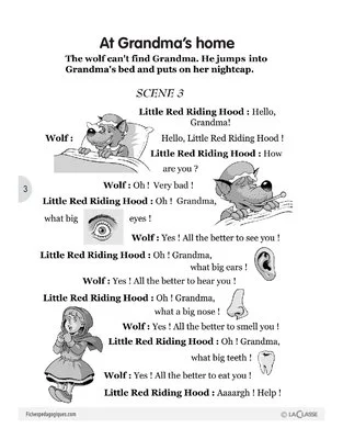 Little red riding hood (3) / L'anglais par le jeu