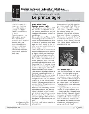 Le prince tigre / Album et arts visuels (3)
