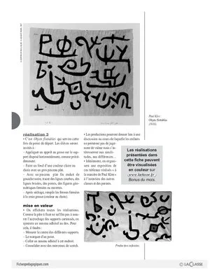 Peindre à la manière de Paul Klee