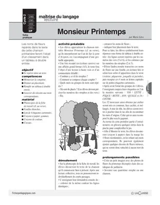 Monsieur Printemps