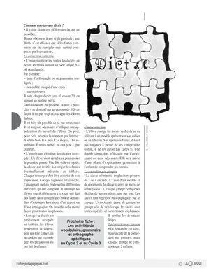 Vocabulaire, grammaire, orthographe (1) / Grands domaines d'activités