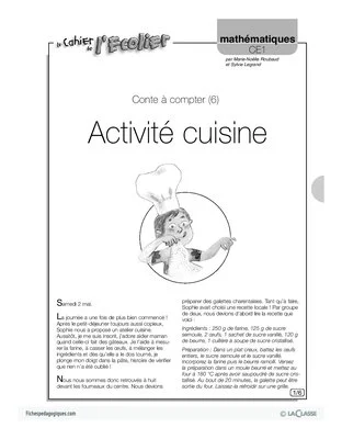 Contes à compter (6) / Activité cuisine