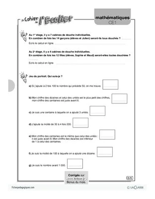 Contes à compter (6) / Activité cuisine