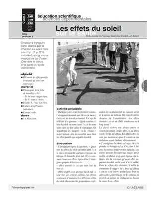 Vivre avec le soleil (1) / Les effets du soleil sur la santé