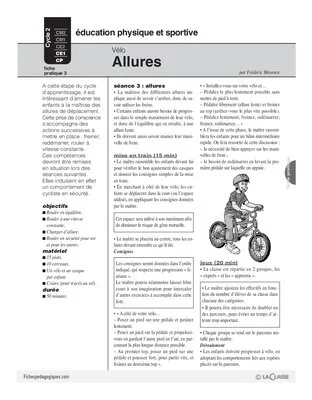 Vélo (3) / Allures