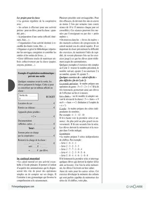 Nombres et calculs (1) / Grands domaines d'activités