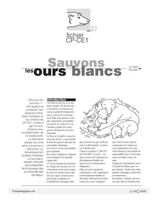 Sauvons les animaux (2) / Les ours blancs