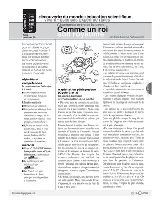 Chantons le corps et la santé (10) / Comme un roi son royaume