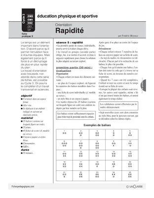 Orientation (5) / Rapidité