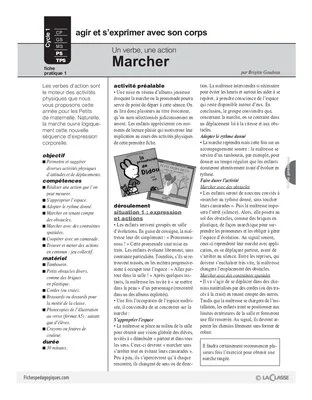 Un verbe, une action (1) / Marcher