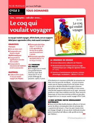 Lire, compter, calculer avec « Le coq qui voulait voyager »