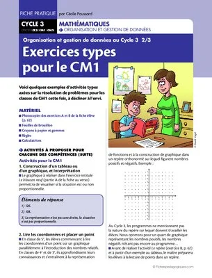 Organisation et gestion de données au Cycle 3 (2)
