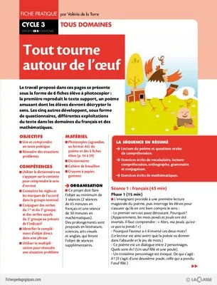 Tout tourne autour de l'oeuf