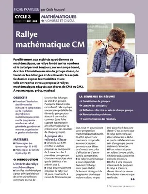 Rallye mathématiques CM