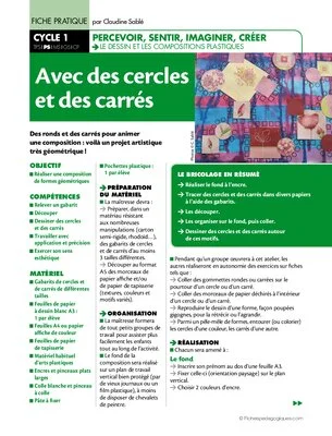 Avec des cercles et des carrés