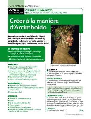 Créer à la manière d'Arcimboldo