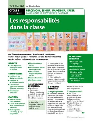 Les responsabilités dans la classe