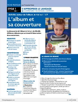 Activités autour de l'album JE T'AI VU (1)