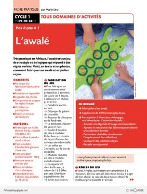 Pas à pas (1) / L'awalé