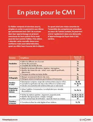 En piste pour le CM1