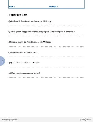 Lecture suivie / Un amour de tortue