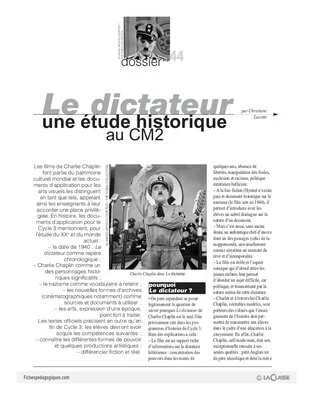 Le dictateur, une étude historique au CM2