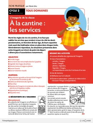 A la cantine: les services (Imagerie)