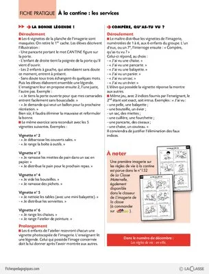 A la cantine: les services (Imagerie)