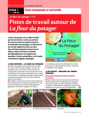 La fleur du potager (1) / Pistes de travail