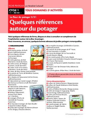 La fleur du potager (2) / Quelques références