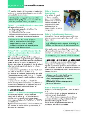 La fleur du potager (3) / Lecture découverte