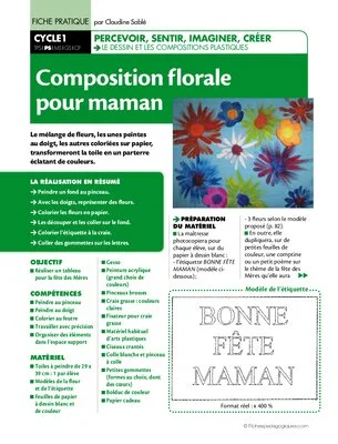 Composition florale pour maman