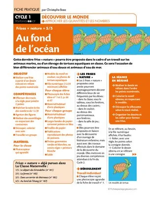 Frises nature (5) / Au fond de l'océan