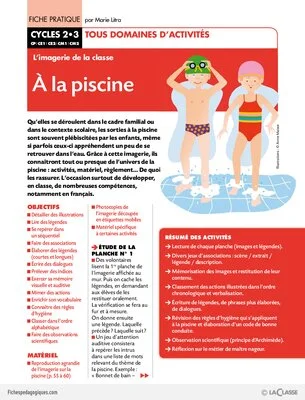 L'imagerie de la classe : À la piscine