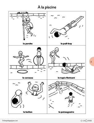 L'imagerie de la classe : À la piscine