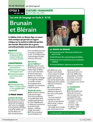 Les arts du langage (4) / Brunain et Blérain