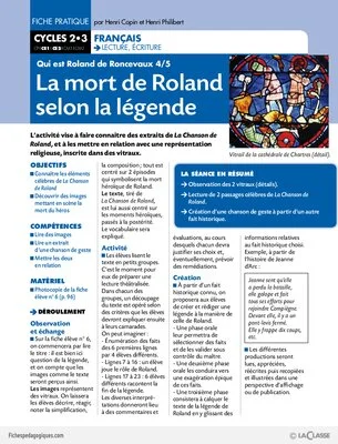 Roland de Roncevaux (4) / La mort de Roland selon  la légende