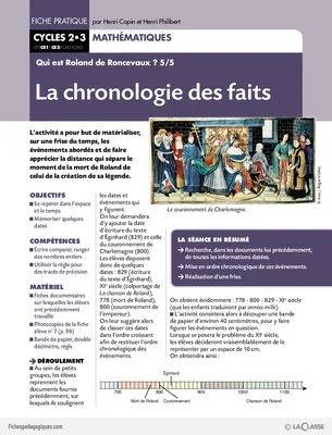 Roland de Roncevaux (5) / La chronologie des faits de Roland selon  la légende