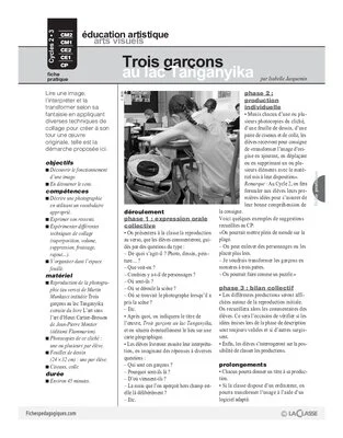 Trois garçons au lac Tanganyika (Cycle 3)