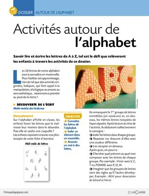 Activités autour de l'alphabet (dossier)