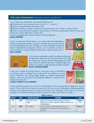 Activités autour de l'alphabet (dossier)